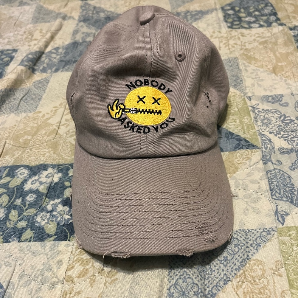 Distressed Strapback Hat